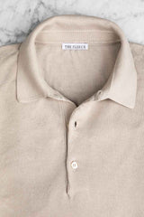 Beige Short Sleeve Polo Shirt The Fleece Milano