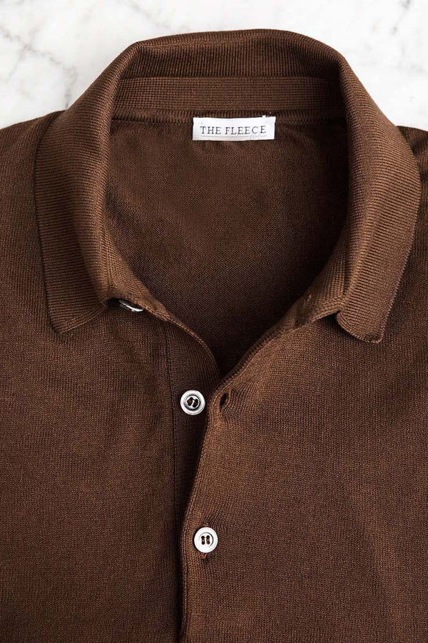 Chocolate Brown Short Sleeve Sartorial Polo Shirt