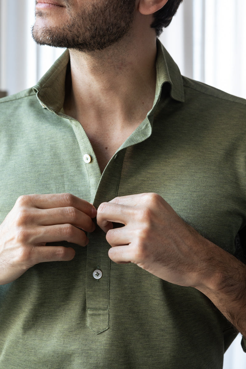 green-long-sleeve-polo-shirt-the-fleece-milano-detail