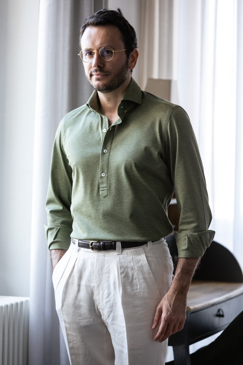 green-long-sleeve-polo-shirt-the-fleece-milano-attanasio