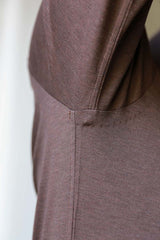 unaligned side and sleeve seam polo shirt the fleece milano brown
