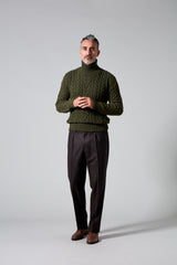 sustainable cashmere turtleneck sweater the fleece milano